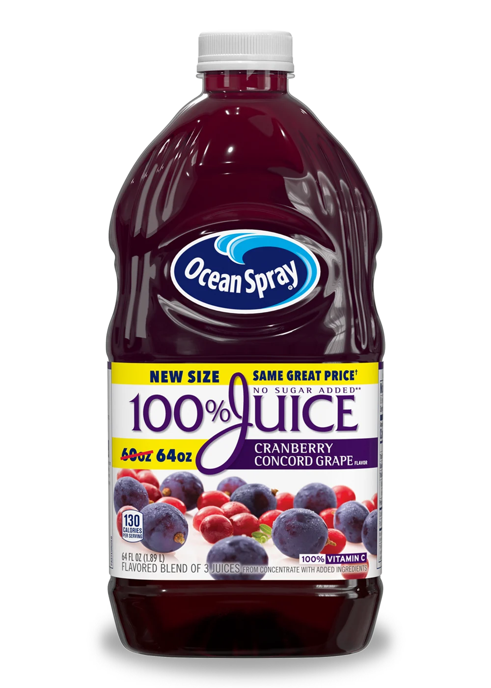 100% Juice Cranberry Concord Grape 64oz
